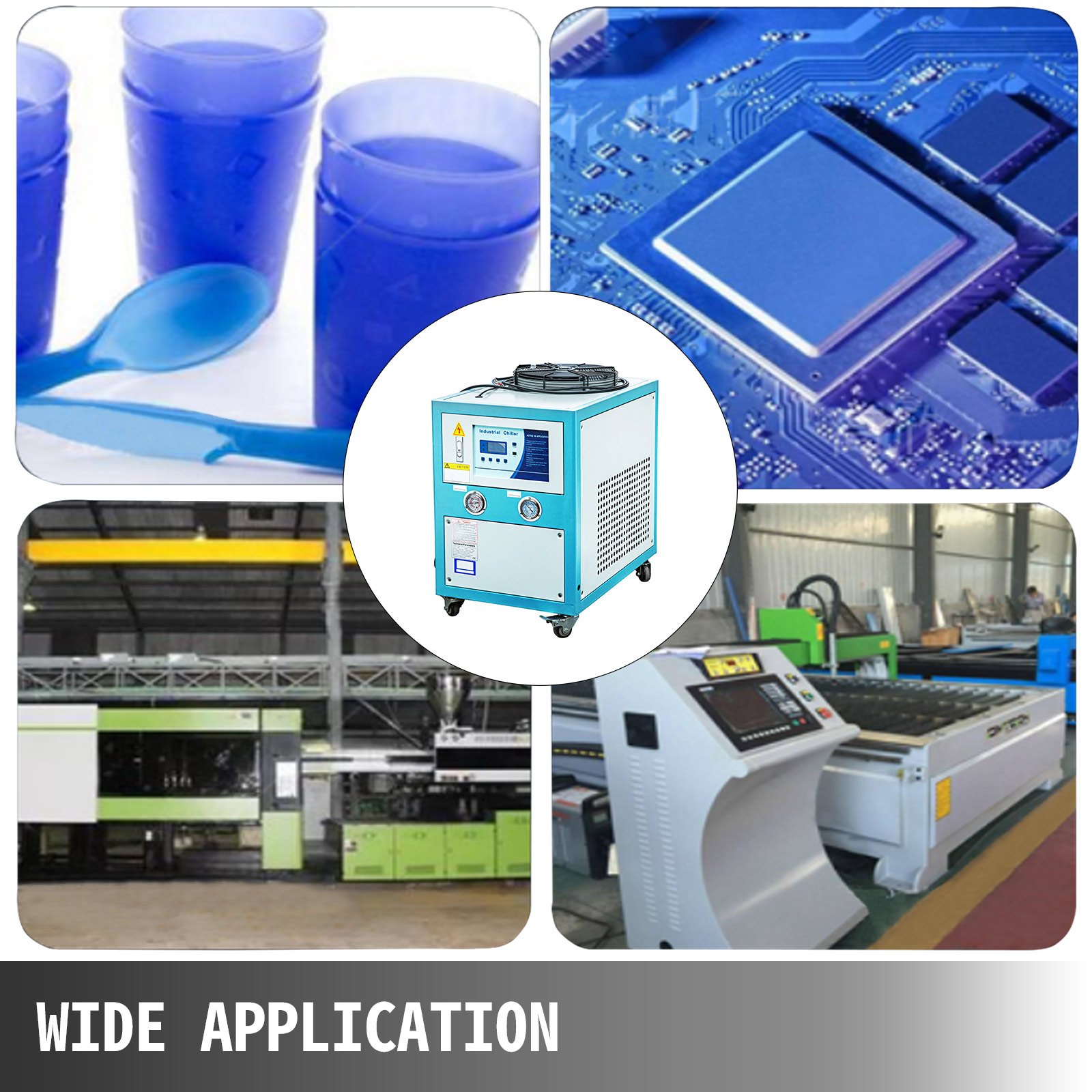 Kaltwassersatz Laser Chiller Wasser Chiller Industrie Wasserkühler 5160 Kcal / H