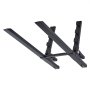 VEVOR Pallet Forks 1814 kg 1524 mm Clamp-On Pallet Forks Anti-Tilt Bar, Tractor Attachment for Skid Steer & Loader Bucket, Adjustable Stabilizer Bar, Heavy-Duty Reinforced Bucket Fork, Orange Tips