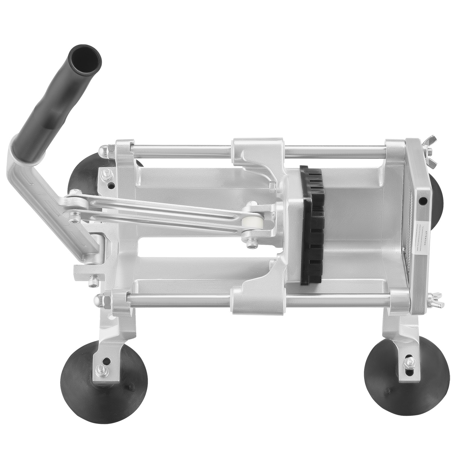 VEVOR Kommerzieller Gemüsehobel, 1/4 + 3/8 + 1/2 Zoll Obsthobel, Gemüseschneider aus Edelstahl & Aluminiumlegierung, Manueller Hobel mit Rutschfesten Füßen, für Radieschen, Zwiebeln, Kartoffeln