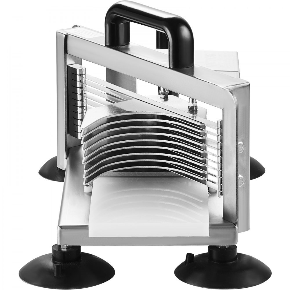 VEVOR Commercial Tomato Slicer, 1/4 Inch Tomato Slicer, Heavy-Duty Stainless Steel Tomato Slicer, Manual Vegetable Slicer, for Slicing Tomatoes, Cucumbers, Bananas
