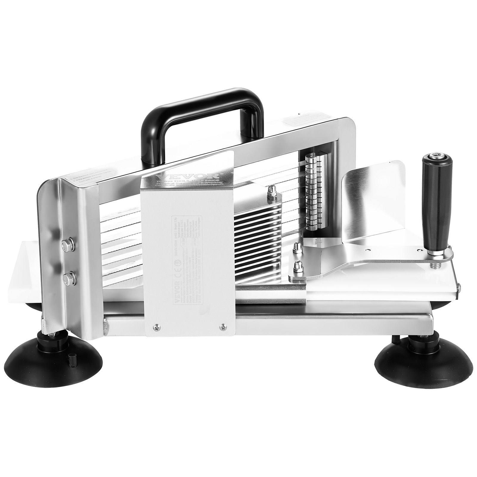 VEVOR Kommerzieller Tomatenschneider, 3/8 Zoll Tomatenschneider, Hochleistungs-Tomatenschneider aus Edelstahl, Manueller Gemüseschneider, zum Schneiden von Tomaten, Gurken, Bananen