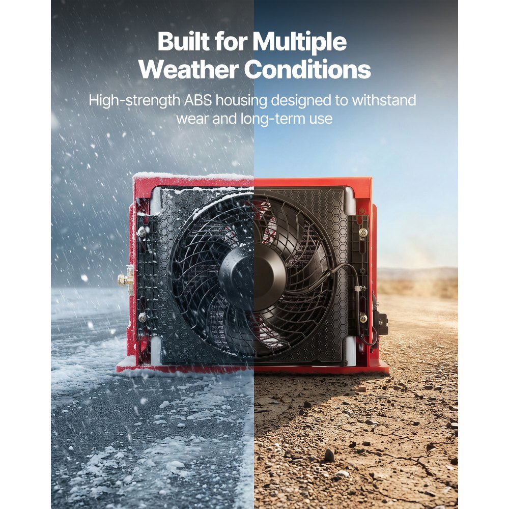 VEVOR Truck Air Conditioner, 12V 10000 BTU Mini Split AC Unit, 400 m³/h Airflow Cab Air Conditioner, Quiet A/C Unit Fast Cooling for Semi Truck, Camper, Construction Vehicle, Crane, Tractor, Excavator