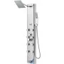 VEVOR Duschpaneelsystem, 5 Duschmodi, Duschpaneelturm mit Digitalanzeige, Regenfall, 8 Massagedüsen, Wannenauslauf, Handbrause mit 3 Einstellungen, 59-Zoll-Schlauch, Wandduschset aus Edelstahl