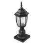 VEVOR Outdoor Post Light from Dusk to Dawn, 400 mm High, Waterproof Lantern Post Light with 3.5 Inch Glass Shade on the Column Mount, Lightning-Proof Outdoor Pole Column Light for Patios and Garden Paths