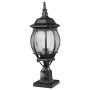 VEVOR 2-Pack Dusk-to-Dawn Outdoor Post Lights, 530 mm, Waterproof Lantern Post Lights with 3.5-Inch Glass Shade on Column Mount, Lightning-Proof Outdoor Pole Column Light for Patios and Garden Paths