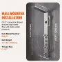 VEVOR Shower Panel System, 6 Shower Modes, LED & Screen Hydroelectricity Shower Panel Tower, Rainfall, Waterfall, 5 Massage Jets, Tub Spout, Handheld Shower, Stainless Steel Wall-Mounted Shower Set