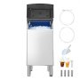 VEVOR Commercial Ice Maker Storage Bin, 136 KG Capacity Ice-Bin, Stainless Steel Commercial Ice Storage Bin with Adjustable Anti-slip Rubber Feet, Suitable for Restaurant Hotel and Beverage Shops