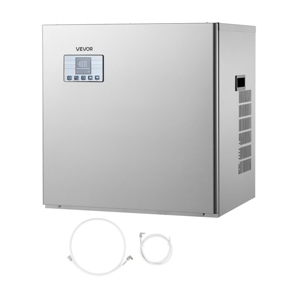VEVOR kommerzielle Eismaschine – Kopf, 181 kg/Tag Edelstahl-Eismaschine mit intelligentem Bedienfeld, Selbstreinigung, einstellbarer Dicke, ideal für Restaurant, Bar, Café, Hotel – Nur Kopf