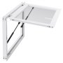 VEVOR Imbissfenster (9165 x 610 mm), Servicefenster mit Aluminiumrahmen für Imbissanhänger, Servierfenster mit 85°-Öffnungswinkel für Imbisswagen, regenwasserbeständiges Konzessionsfenster
