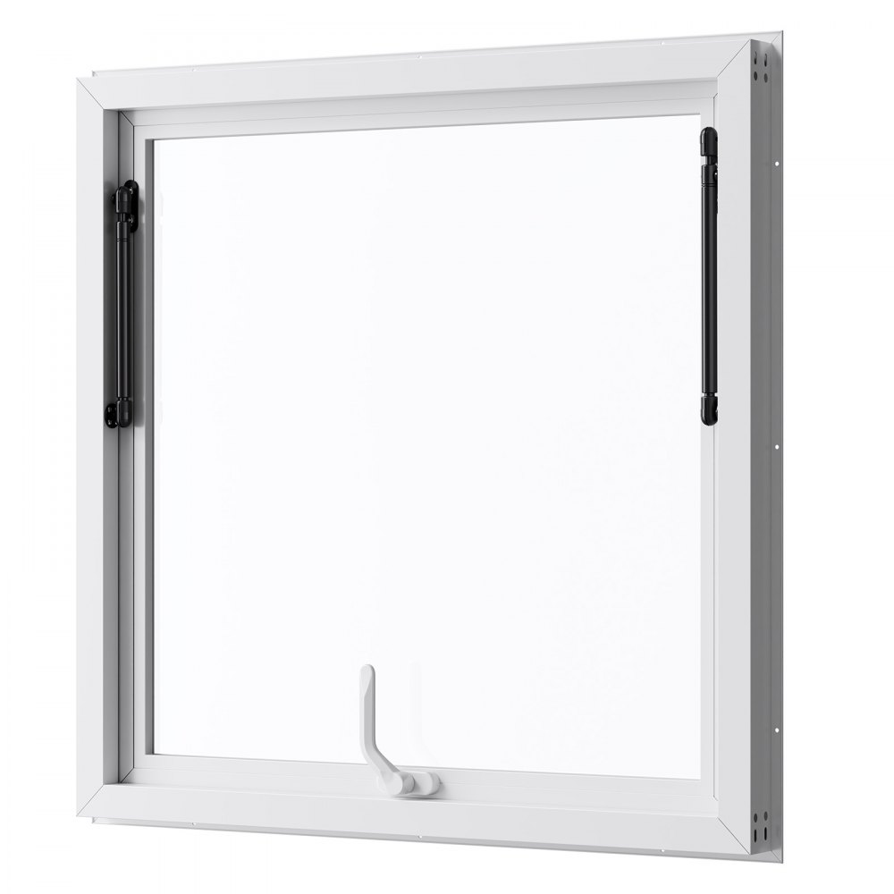 VEVOR Imbissfenster (915 x 915 mm), Servicefenster mit Aluminiumrahmen für Imbissanhänger, Servierfenster mit 85°-Öffnungswinkel für Imbisswagen, regenwasserbeständiges Konzessionsfenster