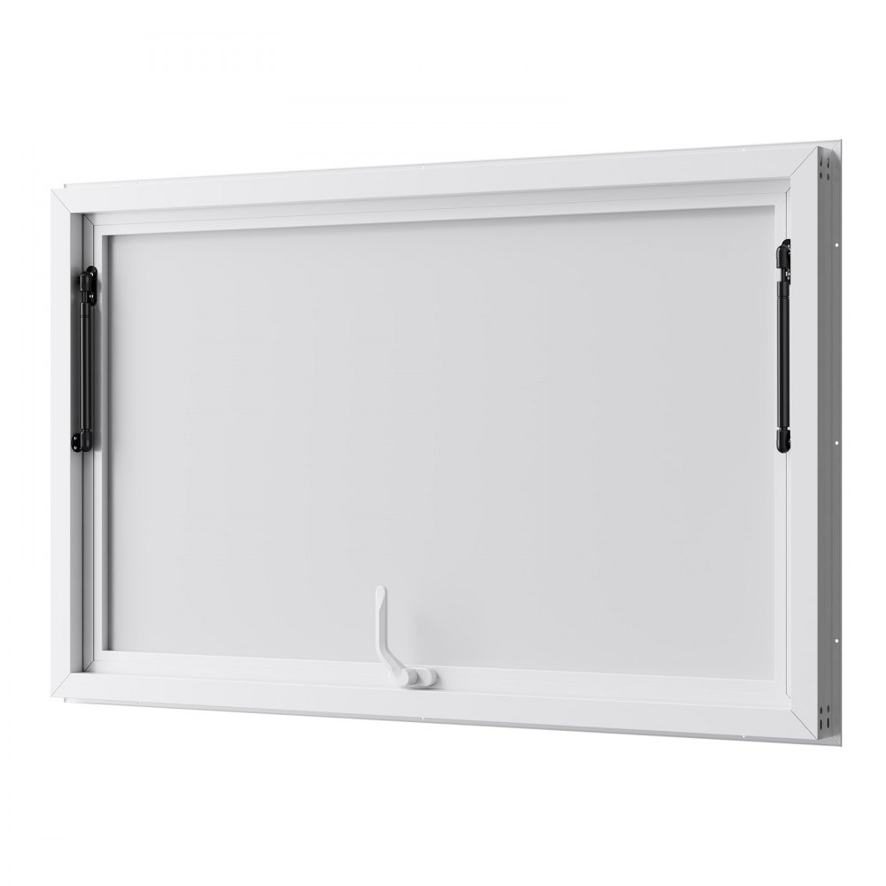 VEVOR Imbissfenster (1524 x 915 mm), Servicefenster mit Aluminiumrahmen für Imbissanhänger, Servierfenster mit 85°-Öffnungswinkel für Imbisswagen, regenwasserbeständiges Konzessionsfenster