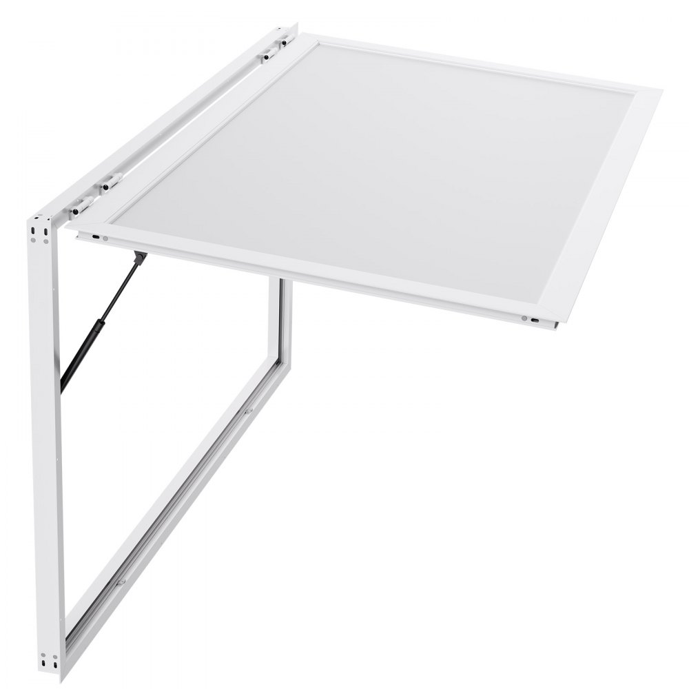 VEVOR Concession Window 188x102cm, Aluminum Alloy Frame Service Window for Food Truck, Up to 85 Degrees Stand Serving Window with Awning Door and Drag Hook, Rainwater Resistant for Concession Trailer