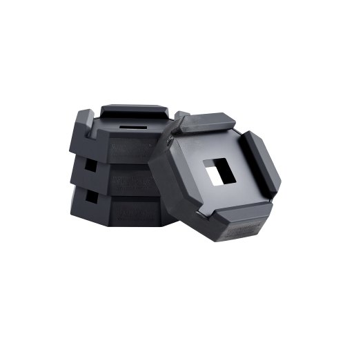 VEVOR 4 Stk. Nivellierpads für Wohnmobile Anhänger-Wagenheberpads aus Gummi 2300 kg belastbar (pro Pad) Wagenheber-Stabilisierungspad mit großer Oberfläche, ideal für Quadratfüße (139,7 mm)