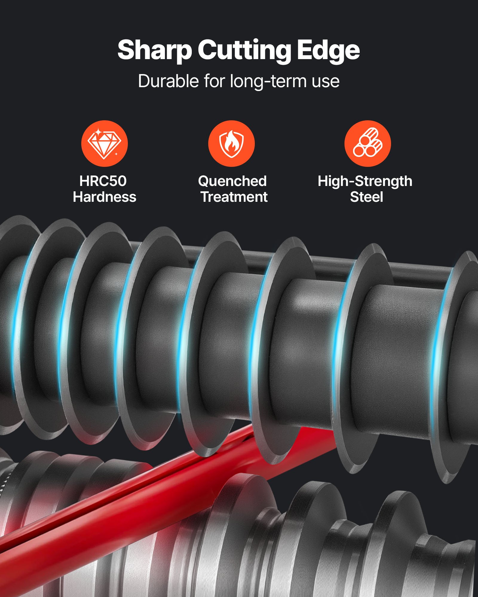 VEVOR Elektrische Kabelabisoliermaschine, 1,5-40 mm, Kabelschälmaschine, 11-Kanal-Automatik-Kupferkabel-Abisolierer, 370-W-Abisolierwerkzeug mit manuellem Handkurbelmodus, Not-Aus-Taste