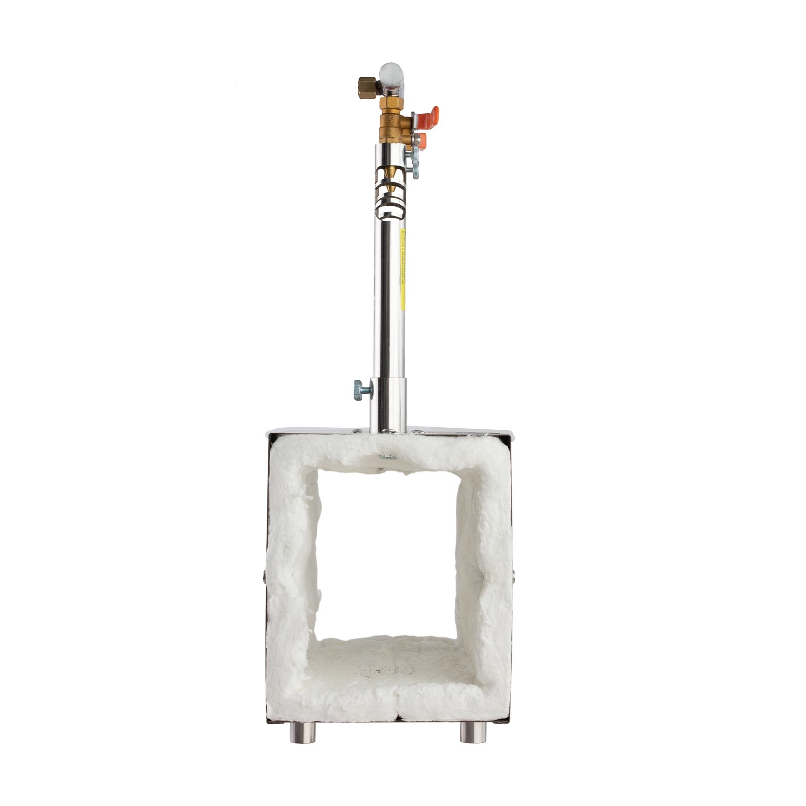 VEVOR tragbare Propangas-Schmiede mit 2 Brenner 1427 °C, Hufschmiede Schmiedeofen mit quadratischer Form, Edelstahl, Gasschmiedewerkzeuge und -ausrüstung, Schmelzofen Verwendung zum Metallschmieden