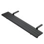 VEVOR Balkonhängetisch 1245x240 mm Hängetisch 27 kg Balkontisch Schwarz, für Terrasse, Garten, Deck, Passend für 25–65 mm Geländer, Verstellbarer Halterungsabstand, Holz-Kunststoff-Verbundmaterial
