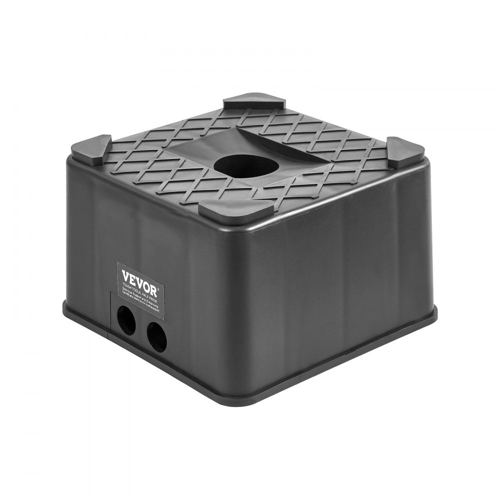 VEVOR Wagenheberblock für Anhänger (152,4 mm hoch Wagenheberblock) Nivellierblock mit 2722 kg Tragkraft, Wohnmobil-Hebeblock für Wohnwagen Anhängerstützblock aus PP (quadratisch)