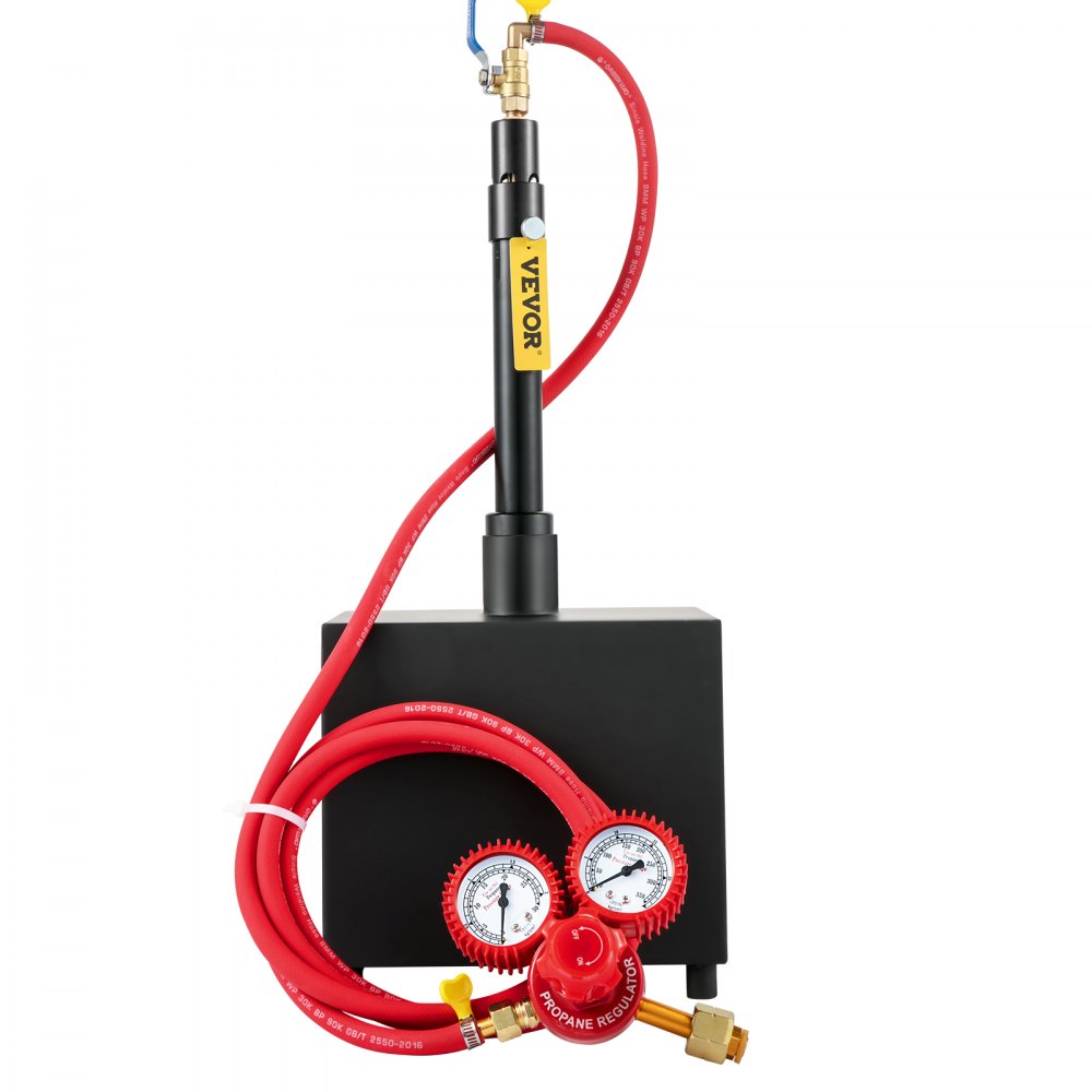 VEVOR Gas schmiedeofen 1350 °C, Brenner Schmiede aus Eisen 6 L, Schmiedeofen ein Brenner, Auskleidung mit Aluminiumsilikatfaser, Metallschmiede Max. Leistung 76,8 kWh / 262.000 BTU, Eckig, 7,5 kg