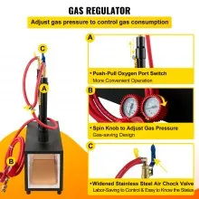 VEVOR Gas schmiedeofen Max. 1350 °C, Brenner Schmiede 10 L, Schmiedeofen zwei Brenner, Auskleidung mit Aluminiumsilikatfaser, Metallschmiede Max. Leistung 153,6 kWh / 524.000 BTU, Hufschmied Eckig