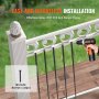 VEVOR Metallbaluster für Treppen, 13 x 1118 mm, dekorative Geländerstäbe aus Aluminiumlegierung, 11er-Pack Deckbaluster mit Schrauben, klassisches, hohles, gerades Deckgeländer