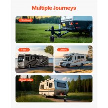 VEVOR 2 Stk. Nivellierblöcke für Wohnmobile Anhänger-Wagenheberblöcke 2722 kg belastbar (pro Block) als Wagenheberständer für Wohnmobile, Wohnmobilzubehör für Wohnwagen der 5. Radklasse A/C