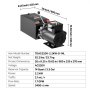 VEVOR 14 Qt Hydraulikaggregat einfachwirkende Stahlpumpe für Kippanhänger, 22 MPa max. Entlastungsdruck & 6,3 L/min Durchflussrate, Hydraulikpumpe mit Metallbehälter zum Anheben von Kippanhängern