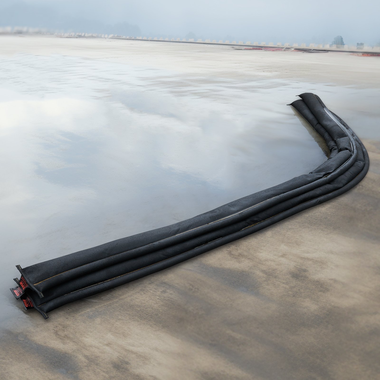 VEVOR Hochwasserbarrieren, Wasserflut-Dammbeutel, 8er-Pack, Wasseraktivierte Hochwasserbarrieren für Haus, Tür, Auffahrt (3060 x 155 mm)