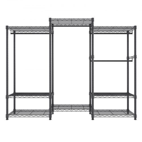 VEVOR Rollbarer Kleiderständer Garderobenständer 1 Kleiderstange, 204 Kg Belastbar Strapazierfahig 14521883 Mm Hohenverstellbar Mobiler Stander Fur Schlafzimmer Wascheraum Ankleidezimmer Usw 82920223