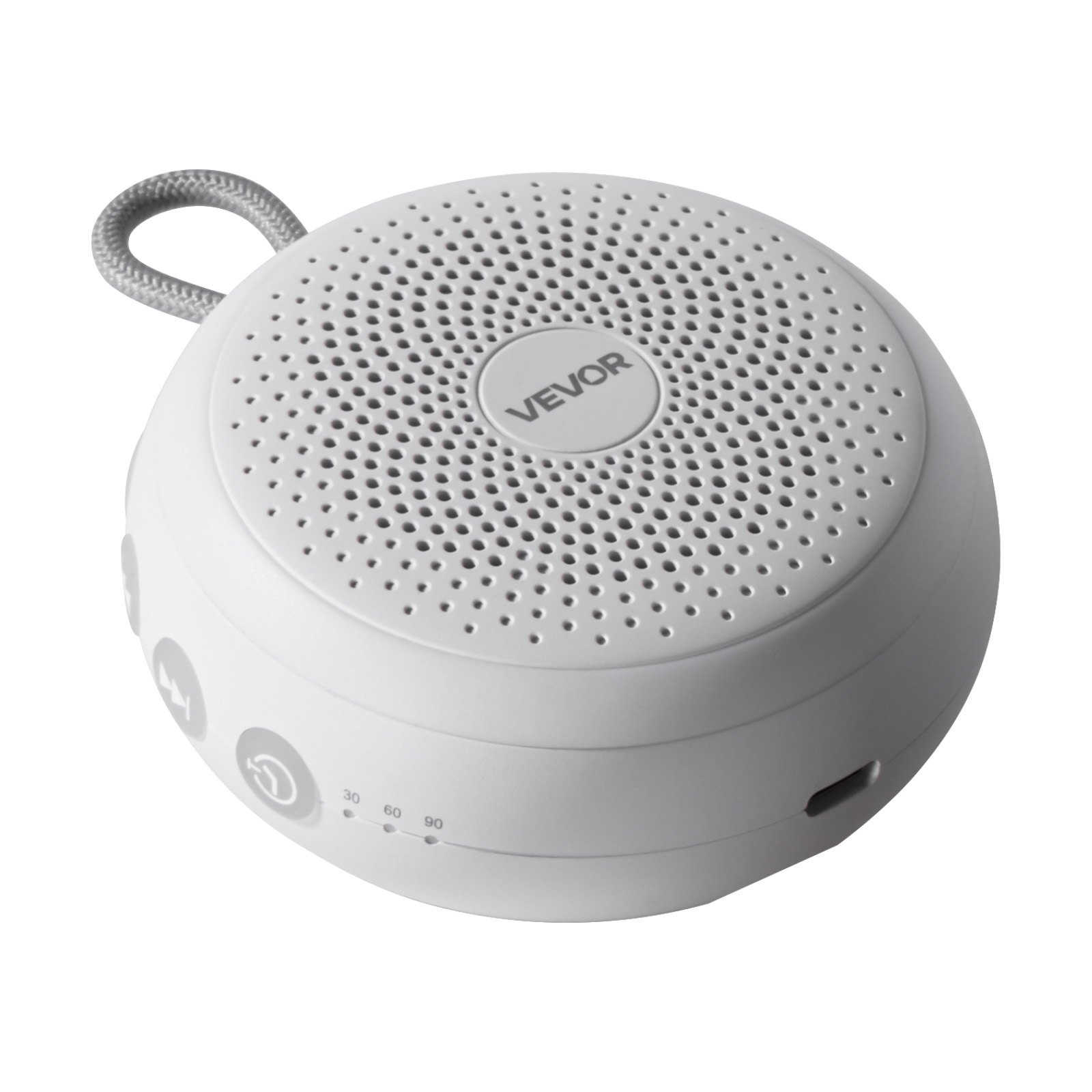 VEVOR Einschlafhilfe, White Noise Machine, 20 Musiktitel, 4-in-1-Soundmaschine mit weißem Rauschen, automatischem Abschalttimer, sanftem Ringlicht, Speicherfunktion & Kindersicherung, Rauschgerät