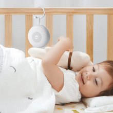 VEVOR Einschlafhilfe, White Noise Machine, 30 Musiktitel, 3-in-1-Soundmaschine mit weißem Rauschen, automatischer Abschaltfunktion, sanftem Ringlicht & Speicherfunktion, Rauschgerät