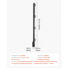 VEVOR Übersteigschutz Zaunerhöhung, 12er-Pack. Stacheldrahtarm 815x75x45 mm, Stacheldrahtabweiser, Stacheldrahthalter aus Stahl, flach oder oberflächenmontierte Stacheldraht-Verlängerungsarme