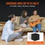VEVOR Akustikschaumstoff Akustikpaneele, 24er-Set 30 x 30 x 5 cm, Pyramidenförmige schalldichte Wandpaneele, Akustikplatten, Akustikschaumstoff-Matten für Studiowände und -decken, Schwarz