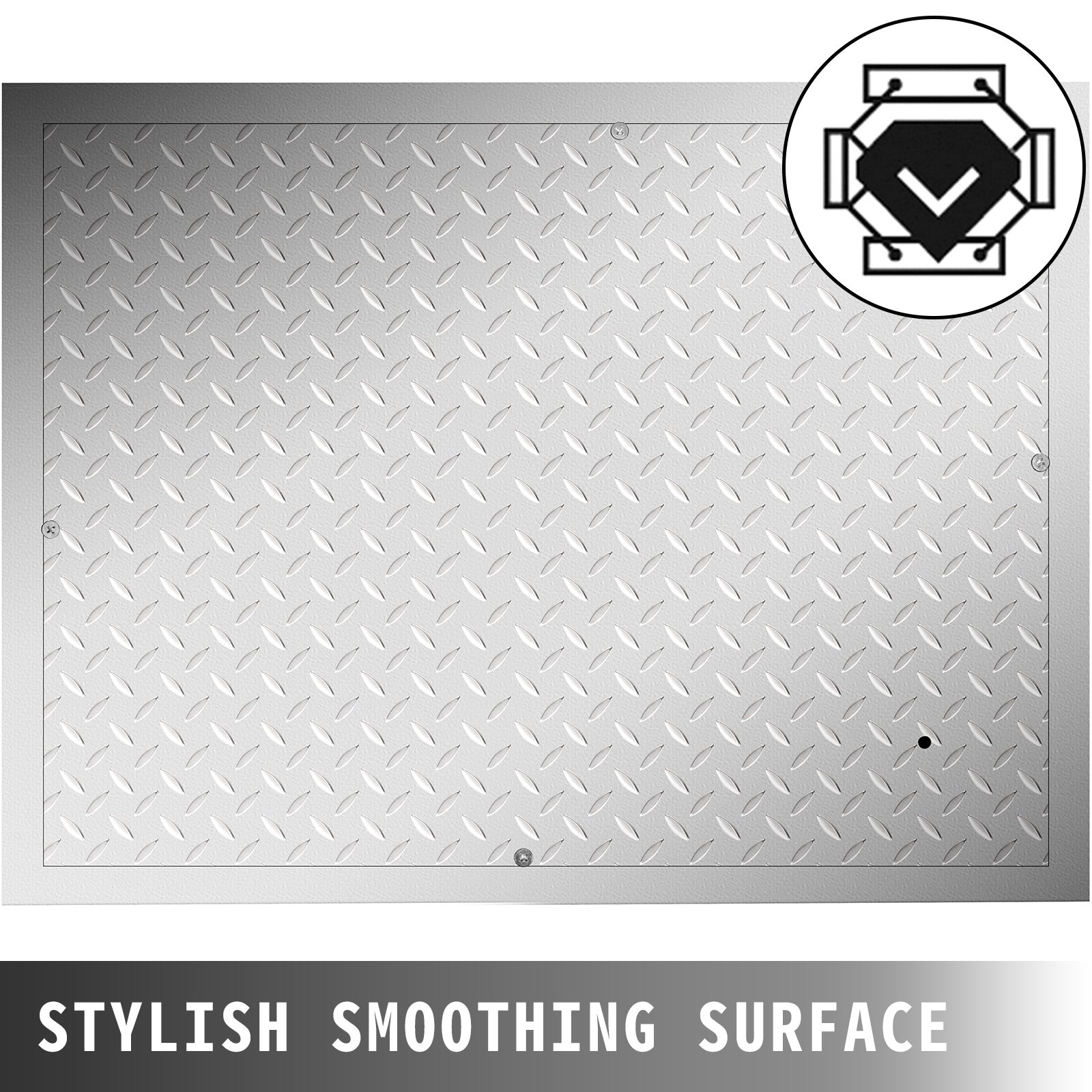 Vevor Schachtabdeckung Verzinkt Stahl 60 X 80 Cm Abflussabdeckungen Vertiefte