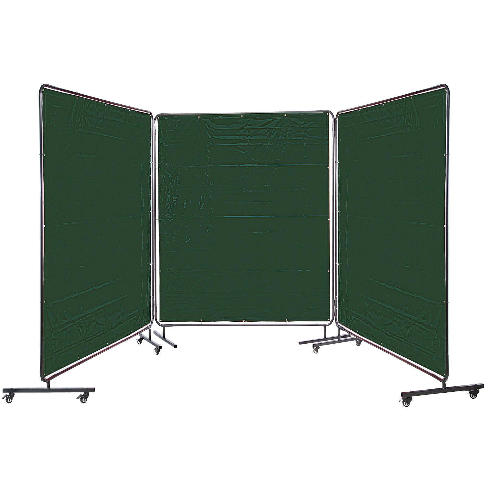 VEVOR Vinyl Schwei?vorhang Schwei?schutzvorhang 3 Tafel 6'x6' Flammhemmend Grün