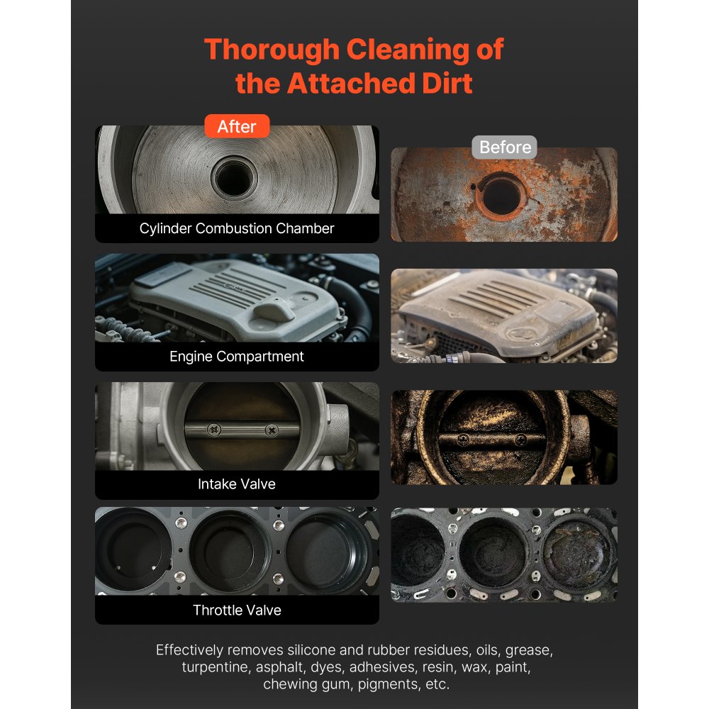 VEVOR Dry Ice Blasting Machine, 11LBS (5KG) Capacity Dry Ice Cleaning Machine with 4 Nozzles, Adjustable Pressure & Dry Ice Amount, Movable Blaster Cleaner for Automotive Ship Aviation Chemical