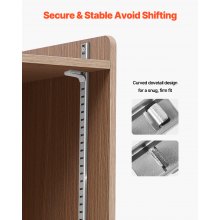 VEVOR Regalklammern 40er-Pack Pilaster Regalhalter aus Stahl für Regale