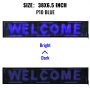 VEVOR LED-Laufschrift Lauftext Werbetafel 100x20cm WIFI Programmierbar Schild