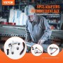 VEVOR Bandschleifer-Adapter für Winkelschleifer, Rohrschleifaufsatz, 10 Stück Bänder