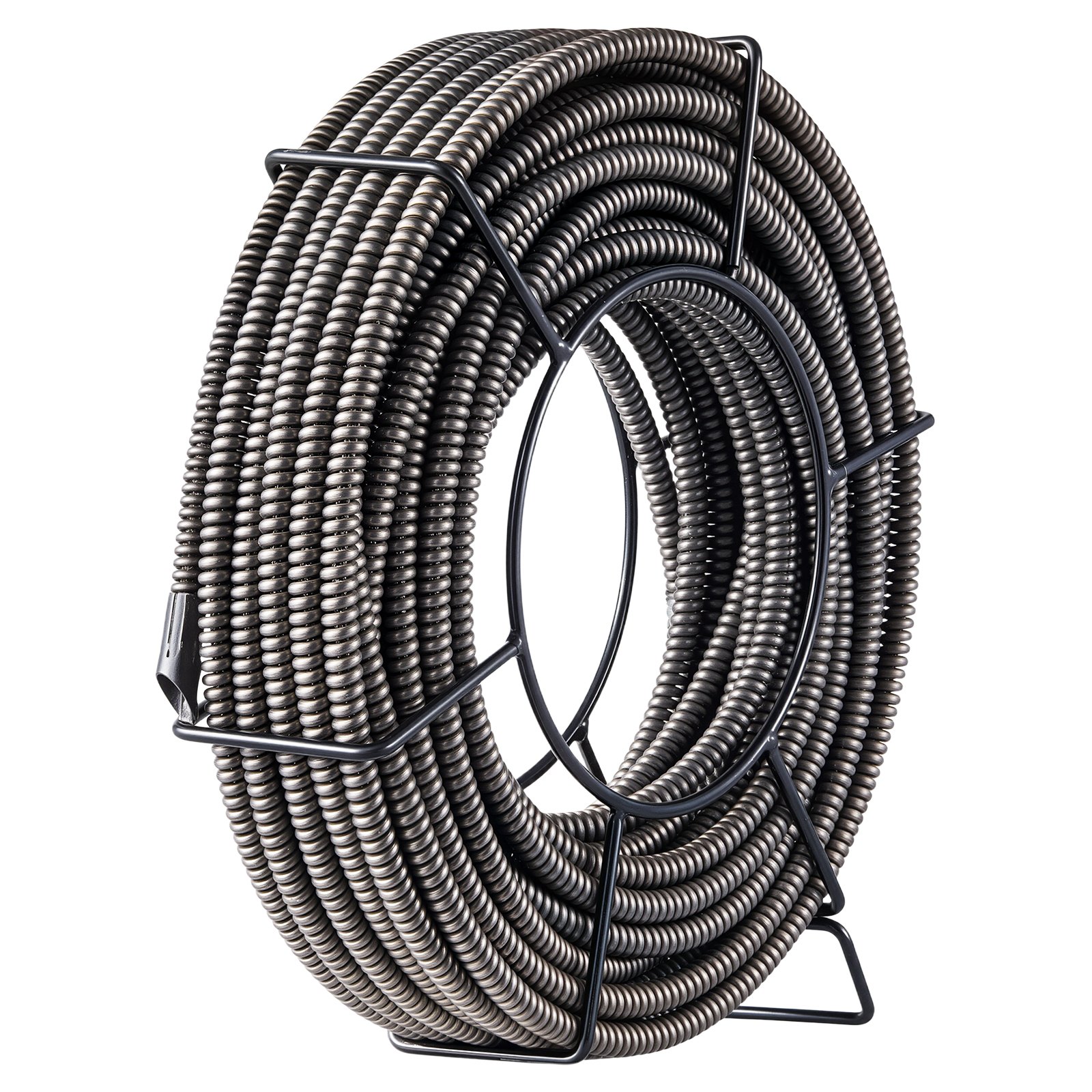 VEVOR Rohrreinigungsmaschine 390W Rohrreinigungsgerät Spirale 15 mm x 13 mm kompakter elektrische Abflussreiniger mit 8 auswechselbare Messer Schiebehülsenwerkzeug 51-102 mm für die Rohrinstallation