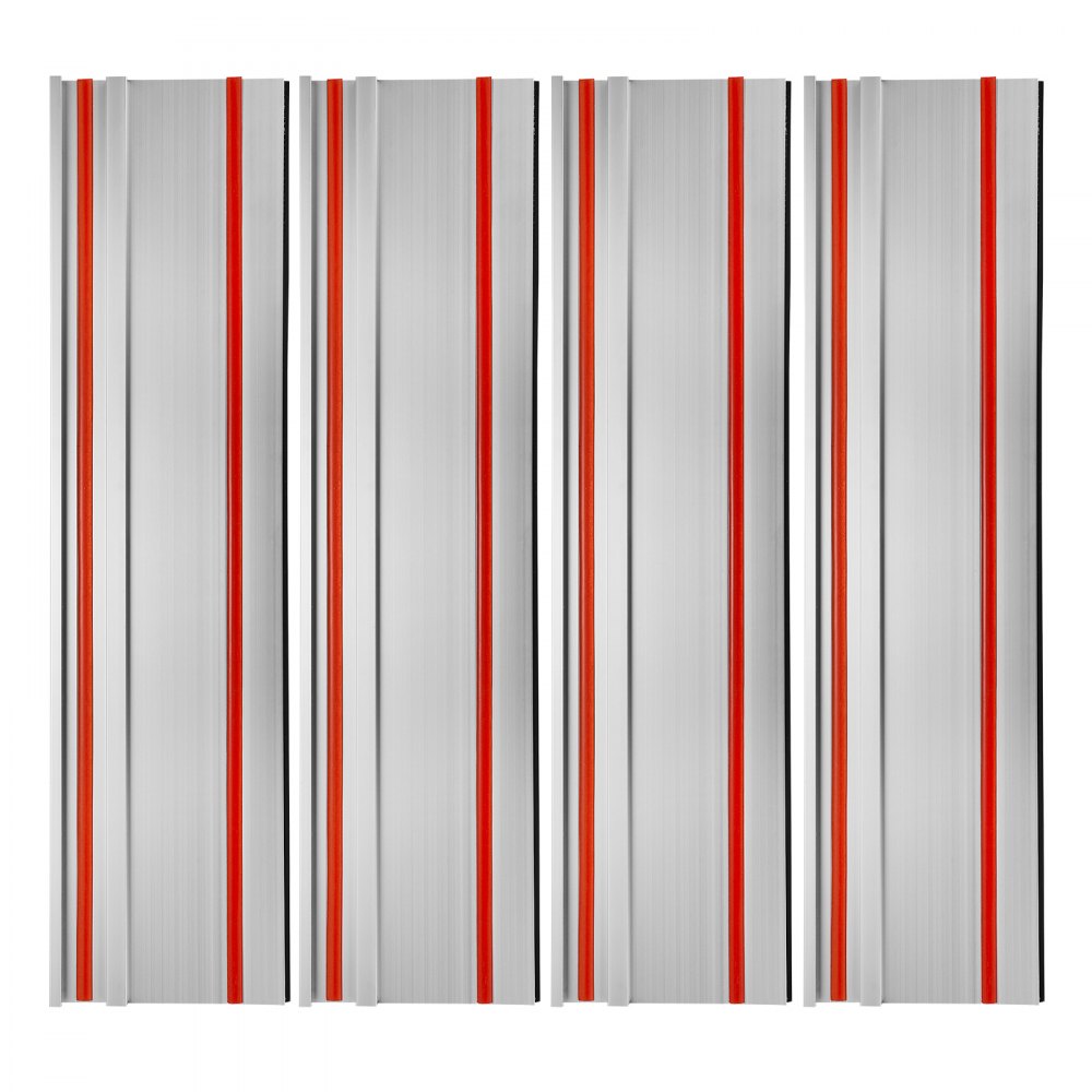 VEVOR Führungsschiene für Tauchsägen, 700x180 mm, 4er-Set Schienen aus extrudiertem Aluminium und 3 Verbindungsstücken, kompatibel mit Tauchsägen von Makita, Festool und WEN, für Holzbearbeitung