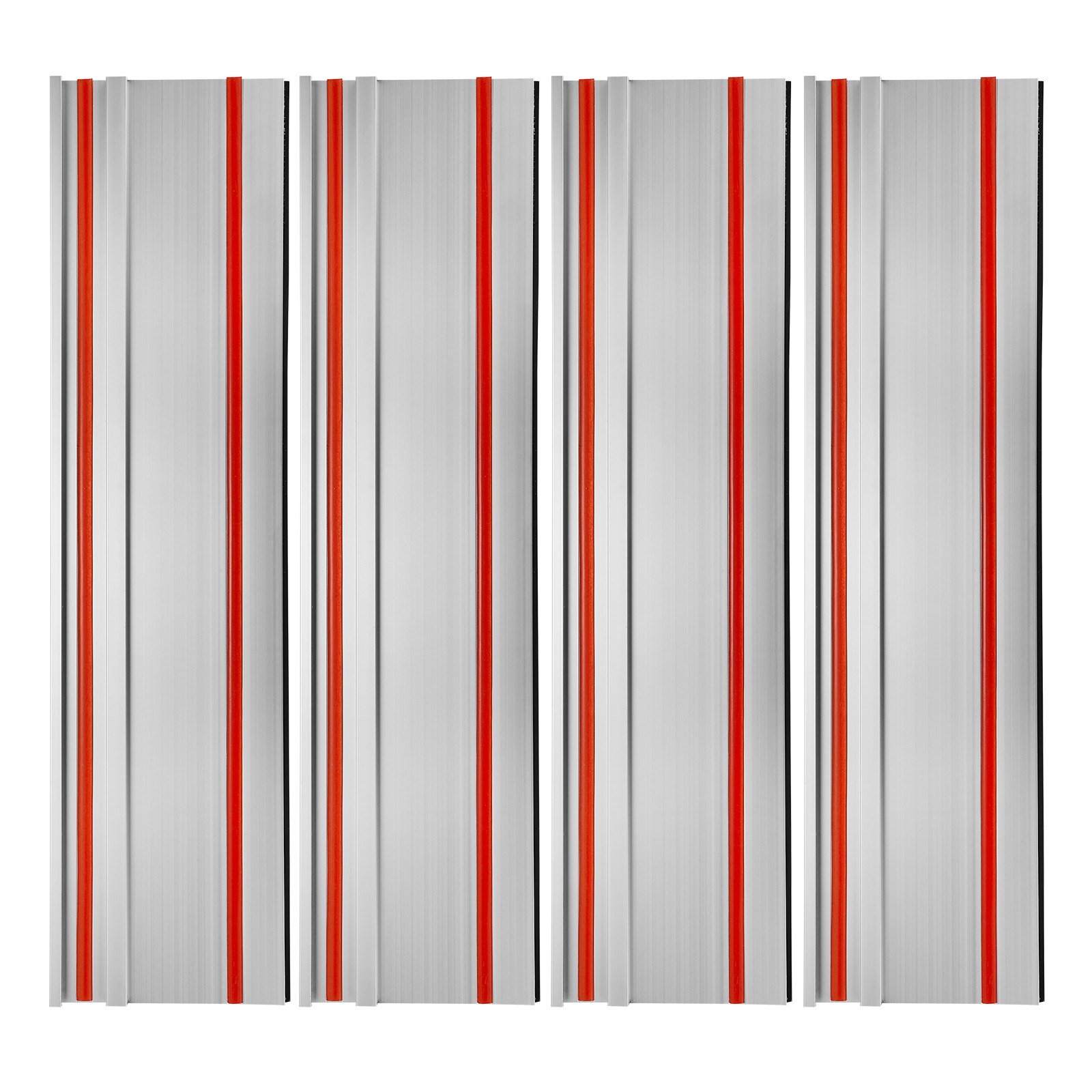 VEVOR Führungsschiene für Tauchsägen, 700x180 mm, 4er-Set Schienen aus extrudiertem Aluminium und 3 Verbindungsstücken, kompatibel mit Tauchsägen von Makita, Festool und WEN, für Holzbearbeitung