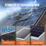 VEVOR 100W Solarpanel Kit 12V monokristallinen Solarmodul plus Laderegler 8,33A Solaranlage Umwandlungsrate von 23 % Kompatibel mit AGM-, GEL-, FLD-, LI-Batterien Ideal für Wohnmobile Yachten Zuhause