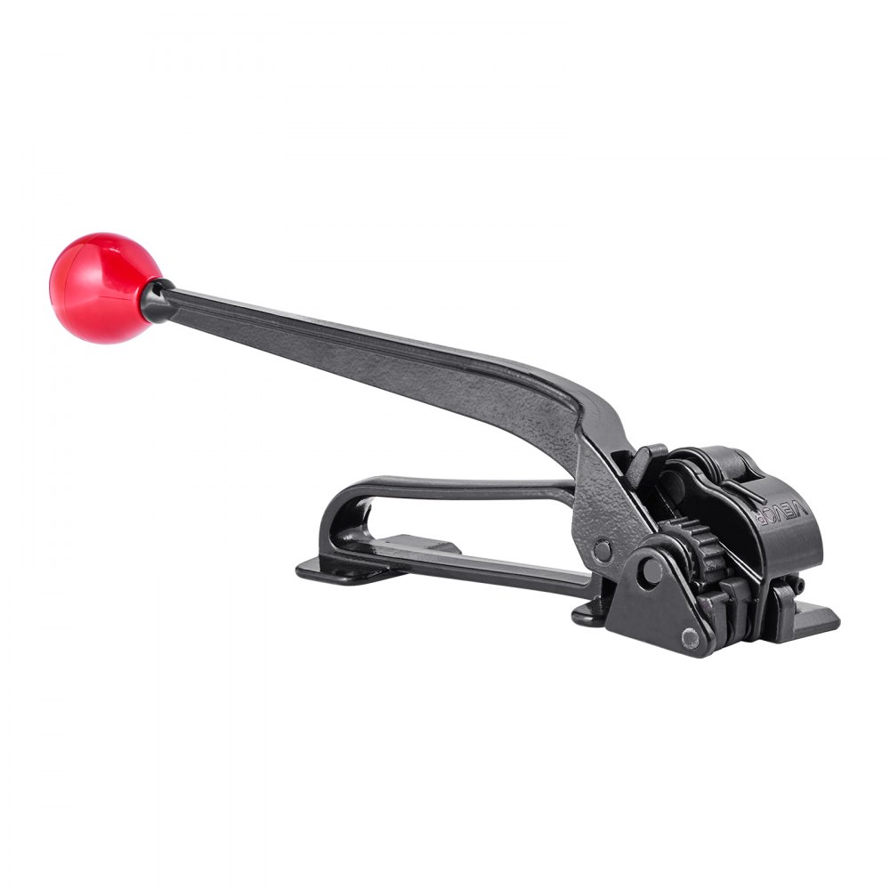 VEVOR 5 tlg Stahlband Umreifungsset, manuelle Umreifungsgerät mit 183 m Metallband, 300 Metallklammern und Schneider, pefekte Werkstattausstattung für industrielle Verpackung, Transport und Lager