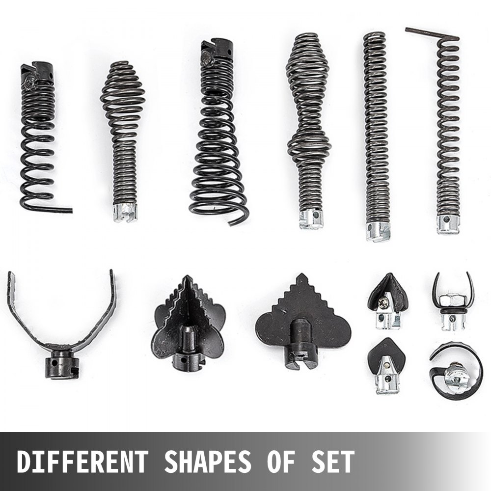 Rohrreinigungsgerät 690w Rohrreinigungsmaschine 20mx16mm 20mx22mm Spirale Set