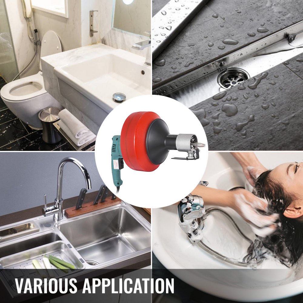 Rohrreinigungsmaschine Rohrreinigungsgerät Elektrisch Handspirale 700w 600u/min