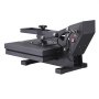 VEVOR Transferpresse 38x38 cm Textilpresse Wärmepresse Shirtpresse 1200 W, für T-Shirts Kissen Taschen Handyhüllen, Schwamm-Heizmatte, Zeit- & Temperaturregelung, PTFE-Isolierbeschichtung, Schwarz