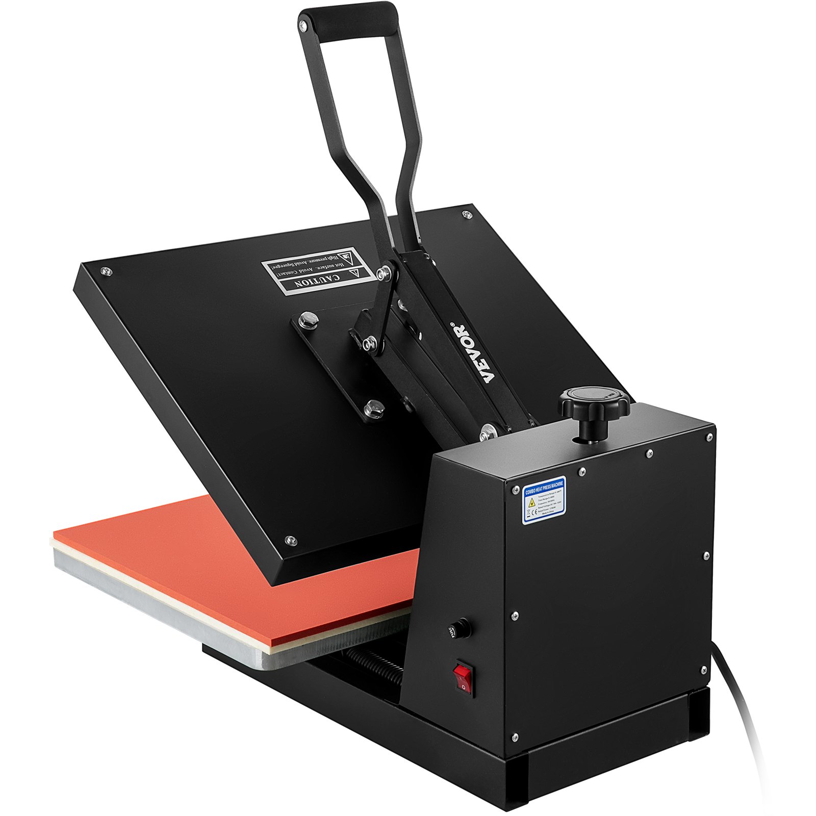 VEVOR Heat Press 1700 W Power, Heat Press, Fast Heating, High Pressure Heat Press for T-Shirts, Digital Industrial Sublimation Printer for Heat Transfer Vinyl 40.6 x 51 cm