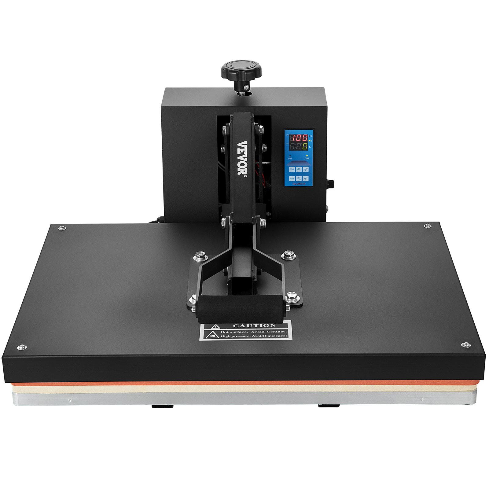 VEVOR Wärmepresse, 1700 W Leistung, Wärmepresse, schnelles Aufheizen, Hochdruck-Wärmepresse für T-Shirts, digitaler industrieller Sublimationsdrucker für Wärmeübertragungsvinyl 406 x 610 mm