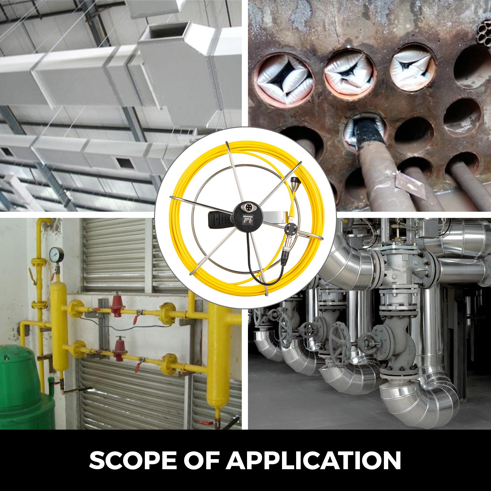 20m rohrinspektion Kamera kabel ip68 wasserdicht abwasserkanal mit Halterung