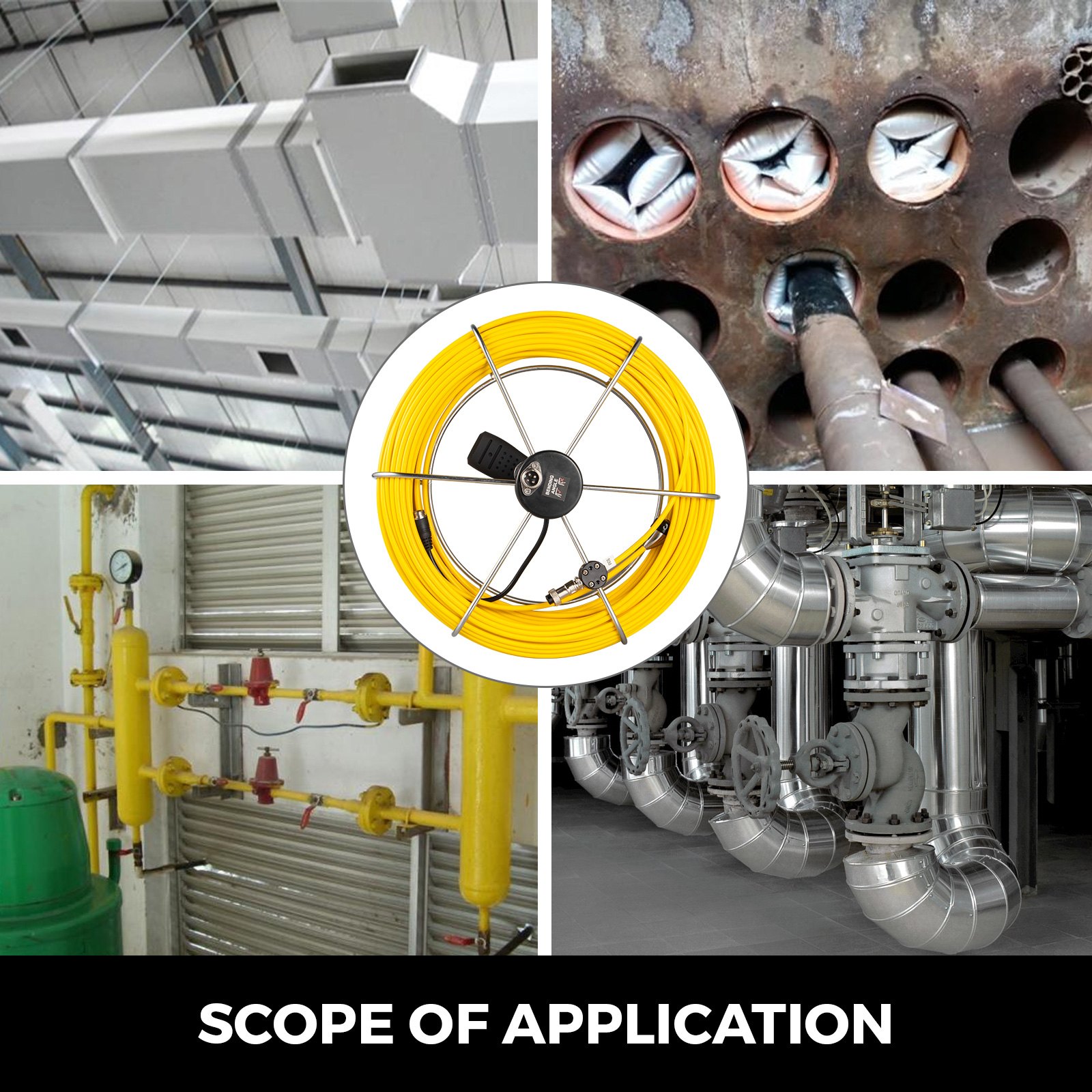 50m rohrinspektion kabel rohrleitung Abflussrohr Abwasserkanal mit Halterung